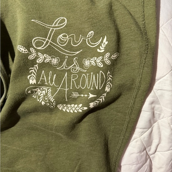 Green Zip-Up Hoodie and Sweatpants Set - Picture 3 of 9